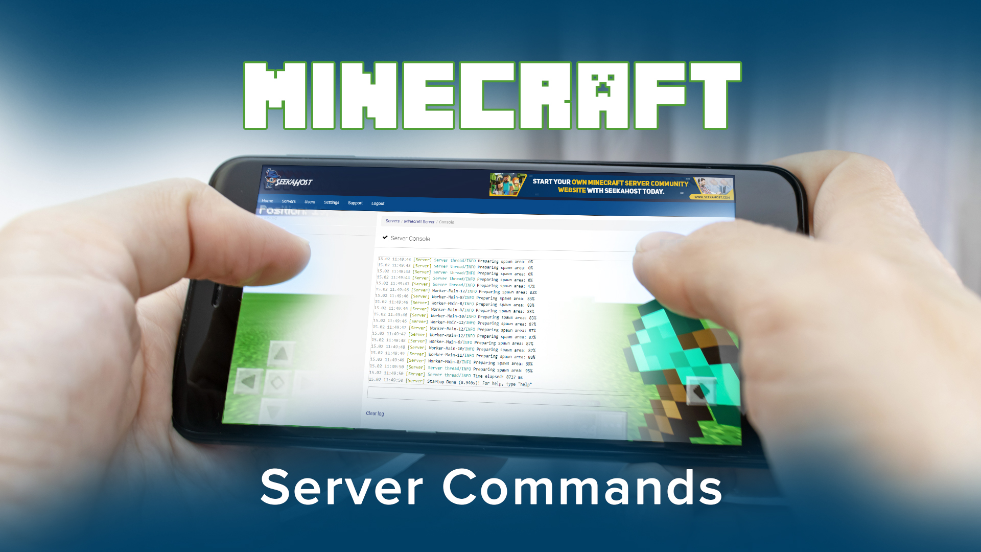 Minecraft-vanila-server-commands.