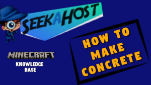 How to make concrete Minecraft