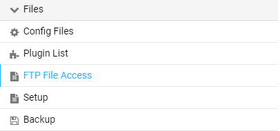 connecting ftp file access 