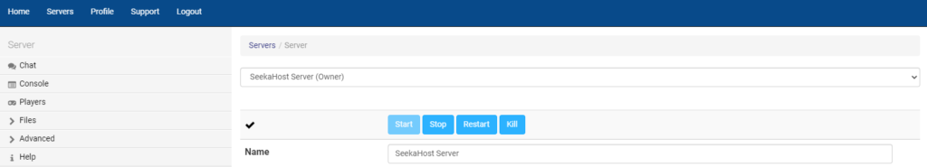 multicraft dashboard