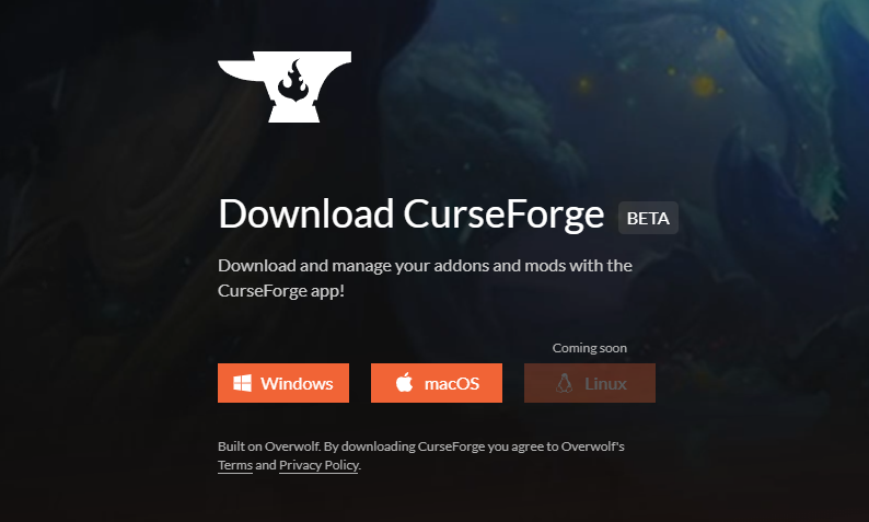 CurseForge Mods and Addons - Built On Overwolf