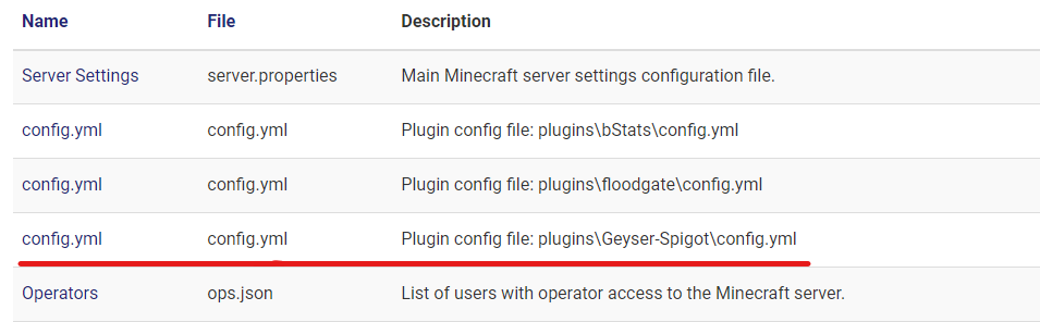 geyser config 2