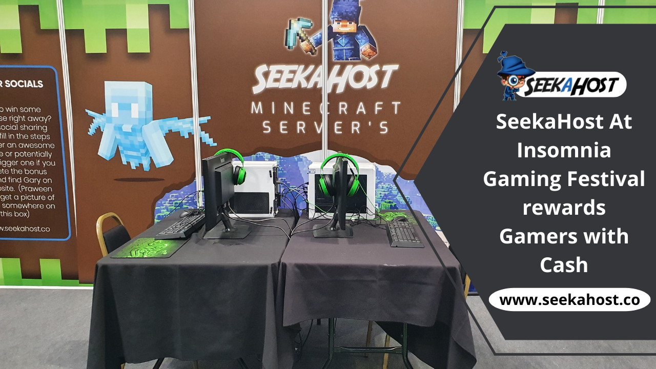SeekaHost returns to Insomnia Gaming Festival rewarding competitive Minecraft Gamers with Cash