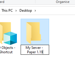 create back up server folder