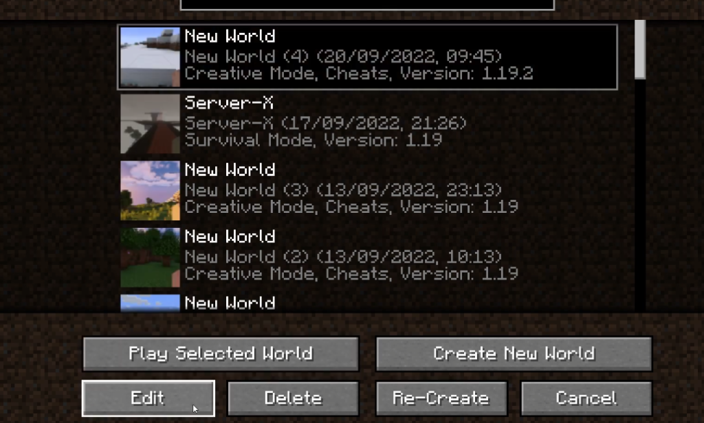 export java world minecraft