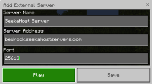 add a bedrock server and play for free