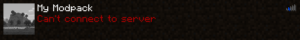 cant connect to minecraft server