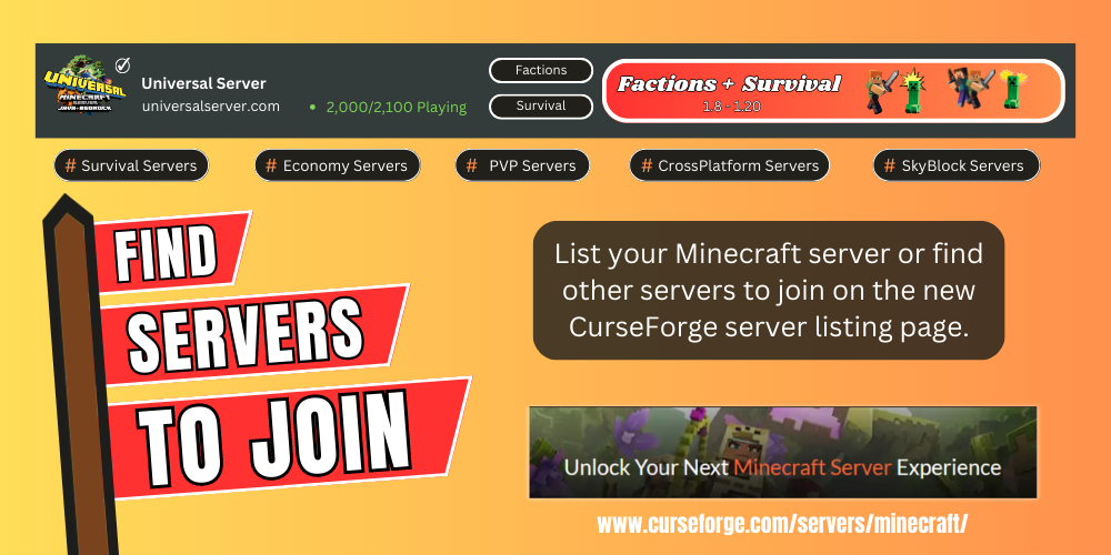 curseforge minecraft servers