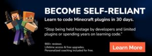 Minecraft academy for coding