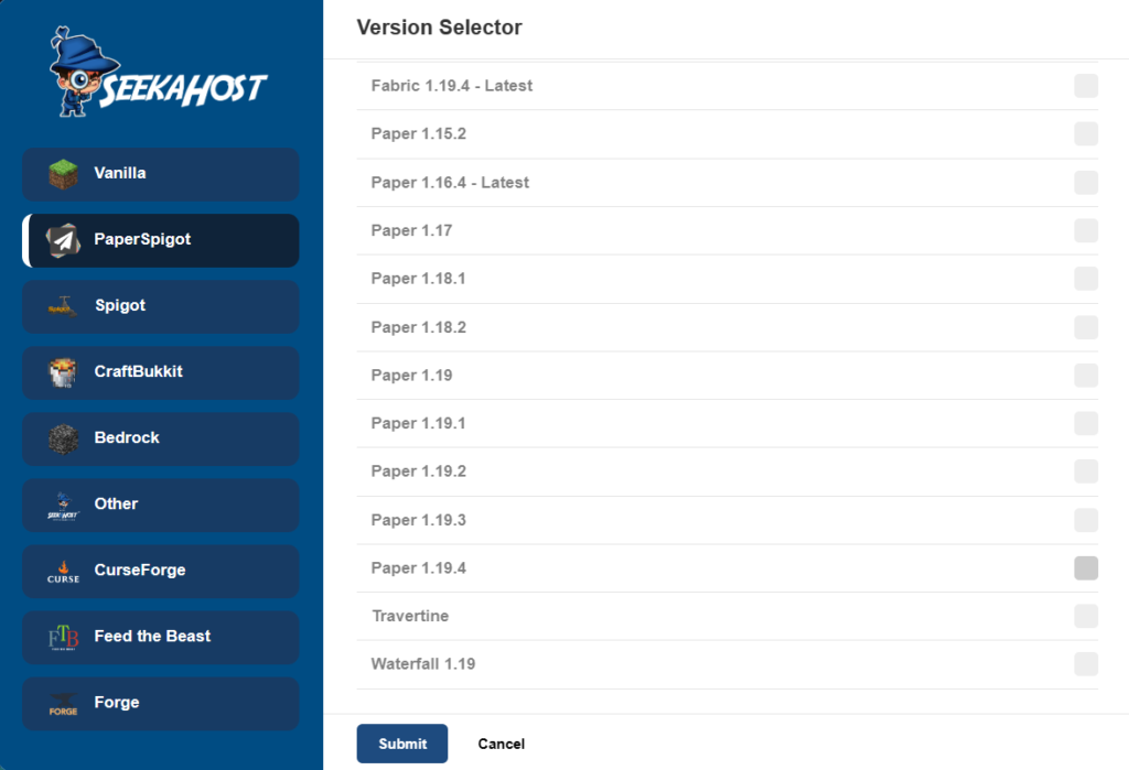 optimised server types