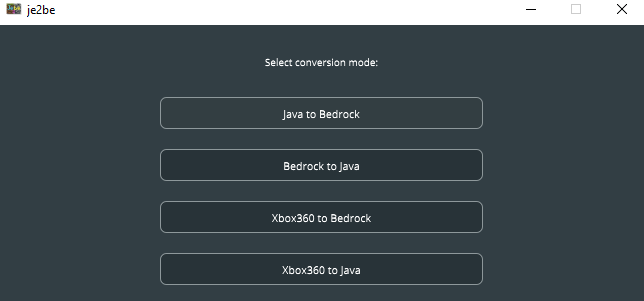 convert java to bedrock world minecraft 2