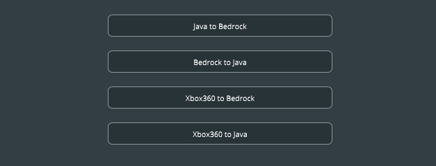 convert java to bedrock world minecraft